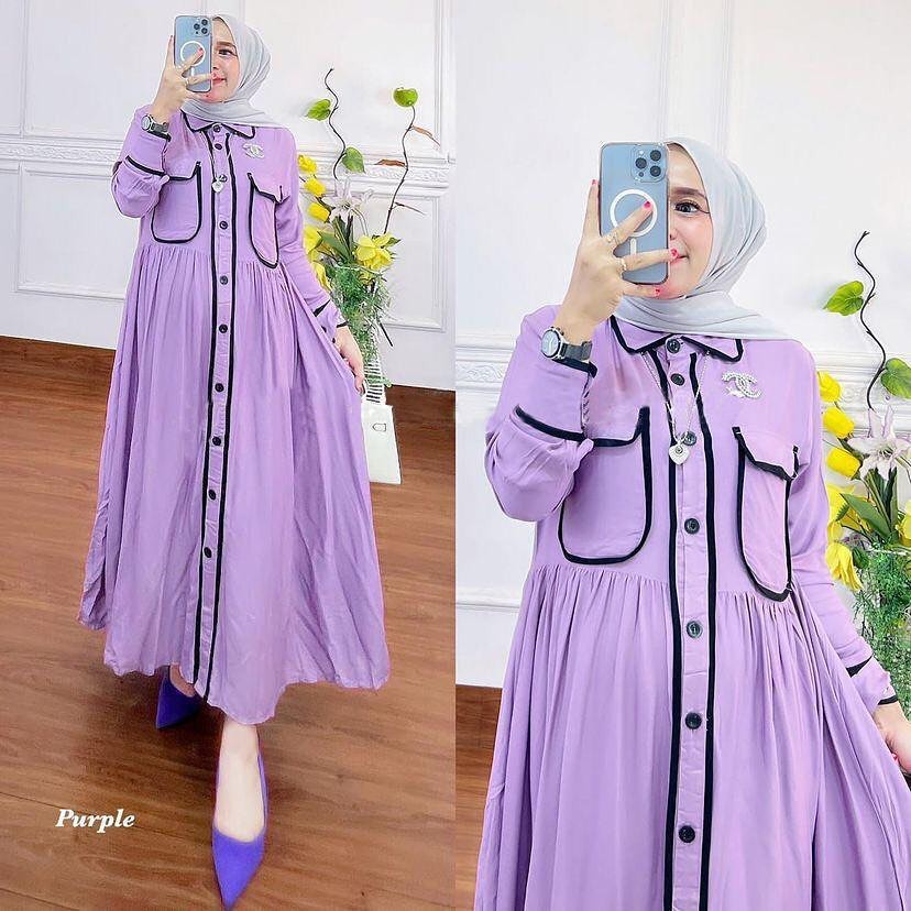 Jual ZAFIRA MIDI DRESS WD RAYON TWILL DRES WANITA MODEL TERBARU ...
