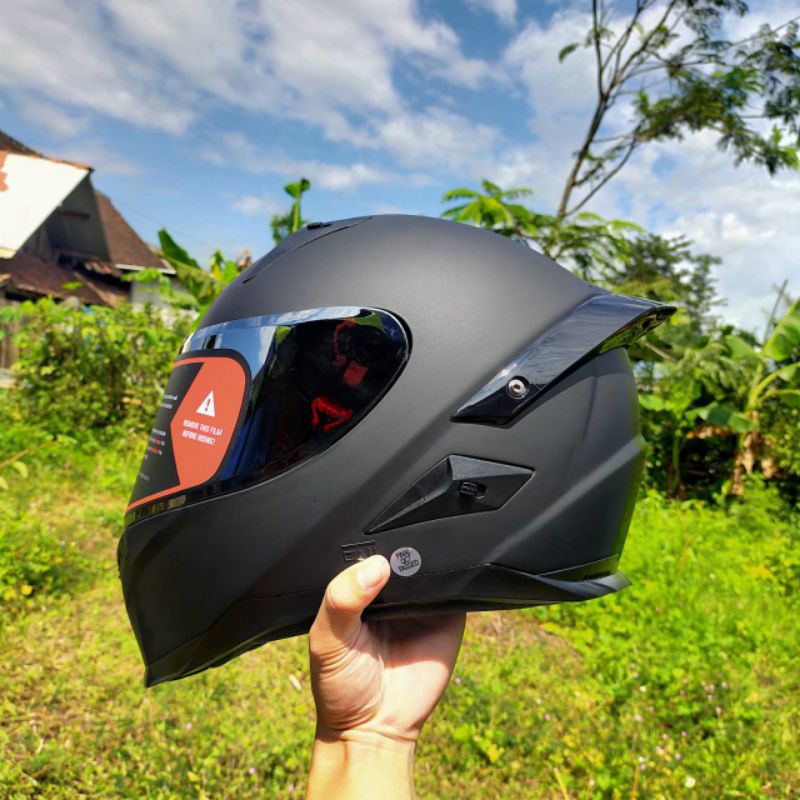 Helm full best sale face black