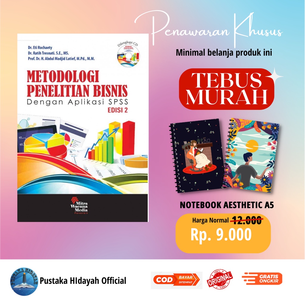 Jual Buku Metodologi Penelitian Bisnis Dengan Aplikasi Spss Edisi 2 Ety Rochaety Buku