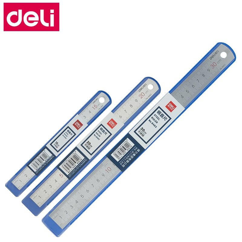 Jual Deli Stainless Steel Ruler | Shopee Indonesia