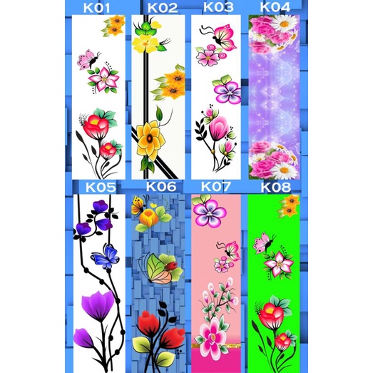 Jual stiker rak/lemari kaca limited bunga | Shopee Indonesia