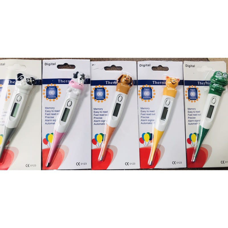 Jual Termometer Digital Anak Pengukur Suhu Motif Karakter Animal Bahan ...
