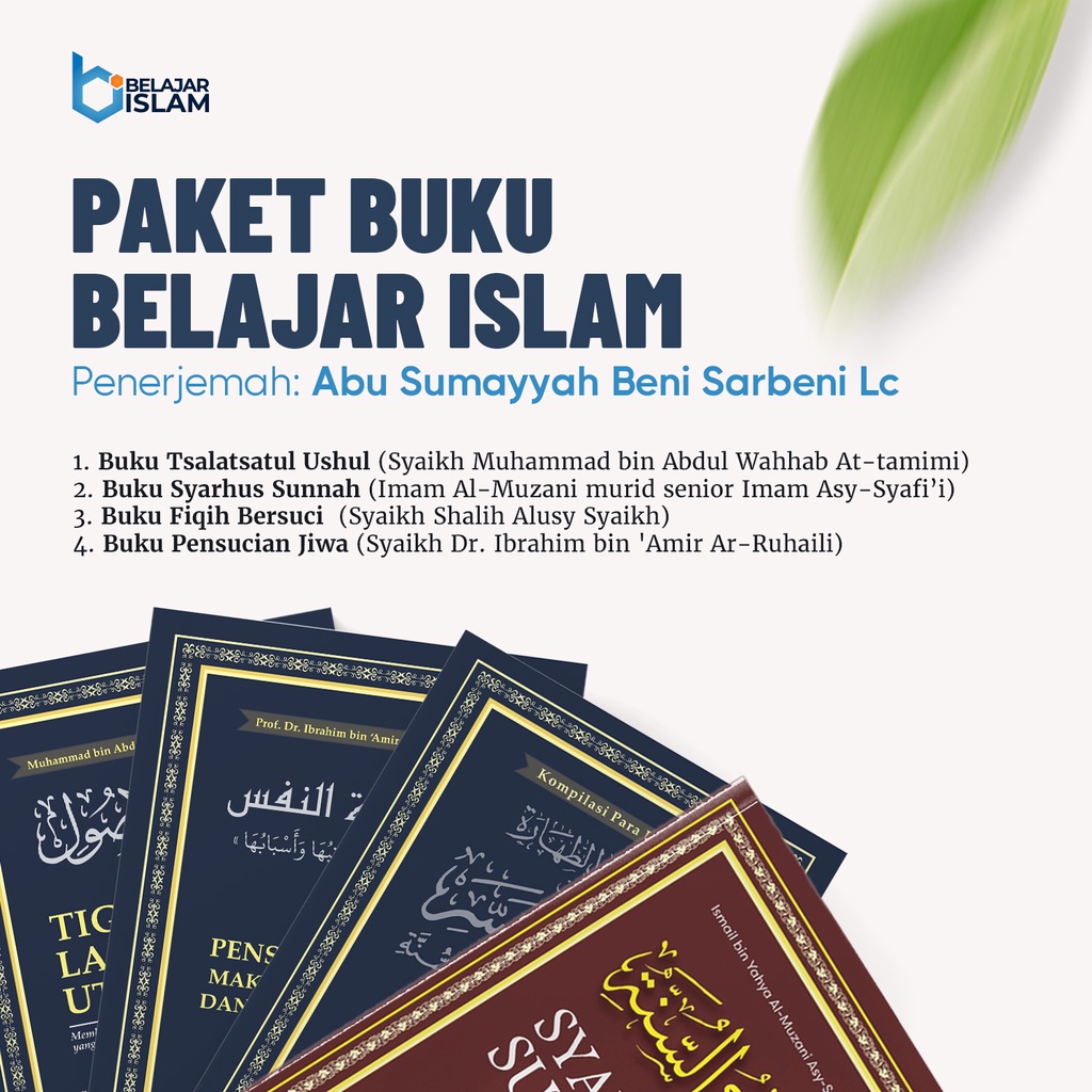 Jual Buku Paket Bis Belajar Islam Kitab Tsalatsatul Ushul Tazkiyatun