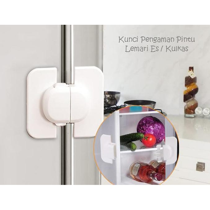 Jual BK066 Kunci Pengaman Pintu Lemari Es Kulkas Laci Anak Baby Safety