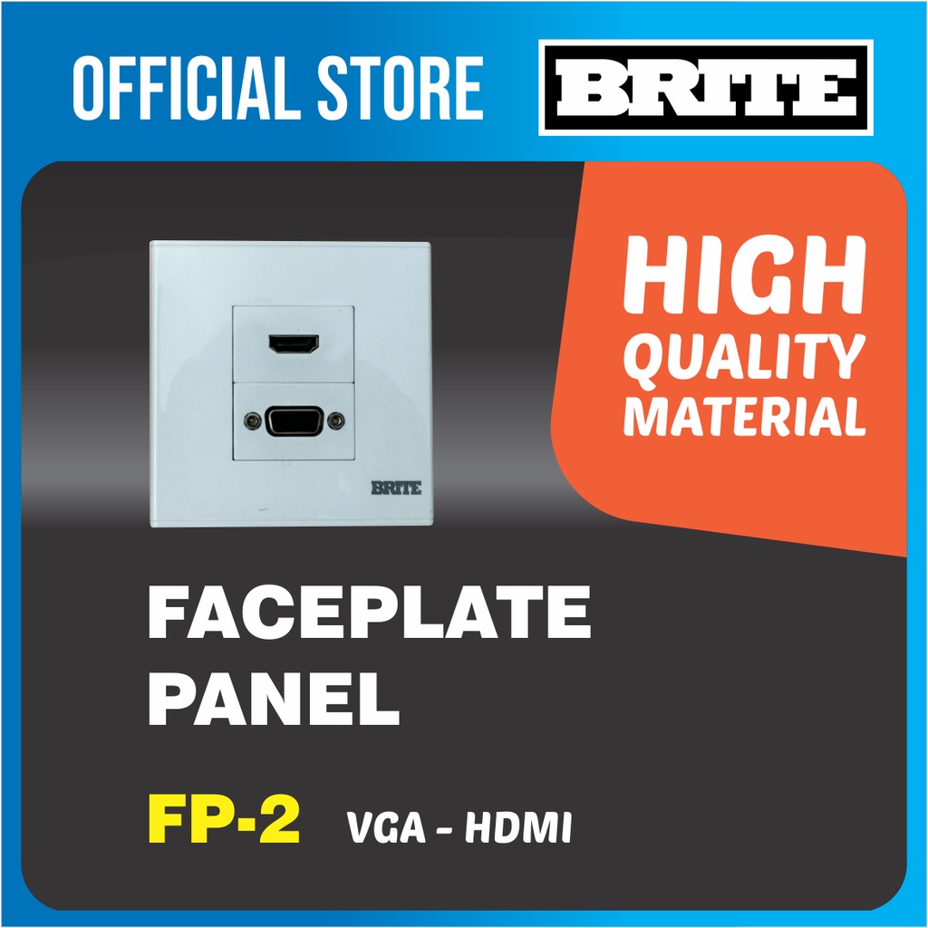 Jual BRITE FACEPLATE PANEL FP-2 || POWER SOCKET | Shopee Indonesia