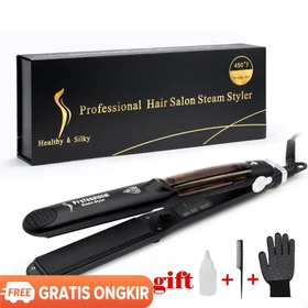Ubeator Professional Ceramic Steam Hair Straightener Fast Heating Hair Flat Iron Vapor