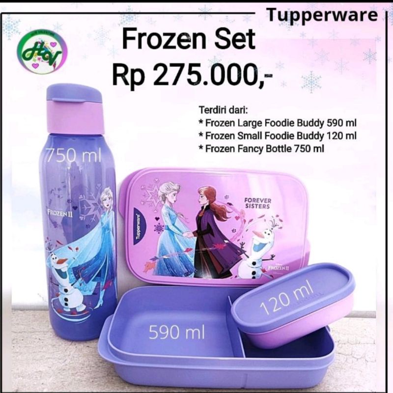 Jual Tempat makan anak tupperware frozen set | Shopee Indonesia