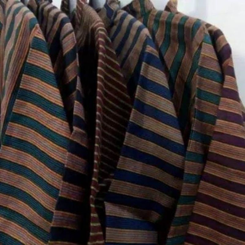 Jual Baju Surjan Lurik Adat Jawa / Surjan Lurik Dewasa Hitam Coklat ...