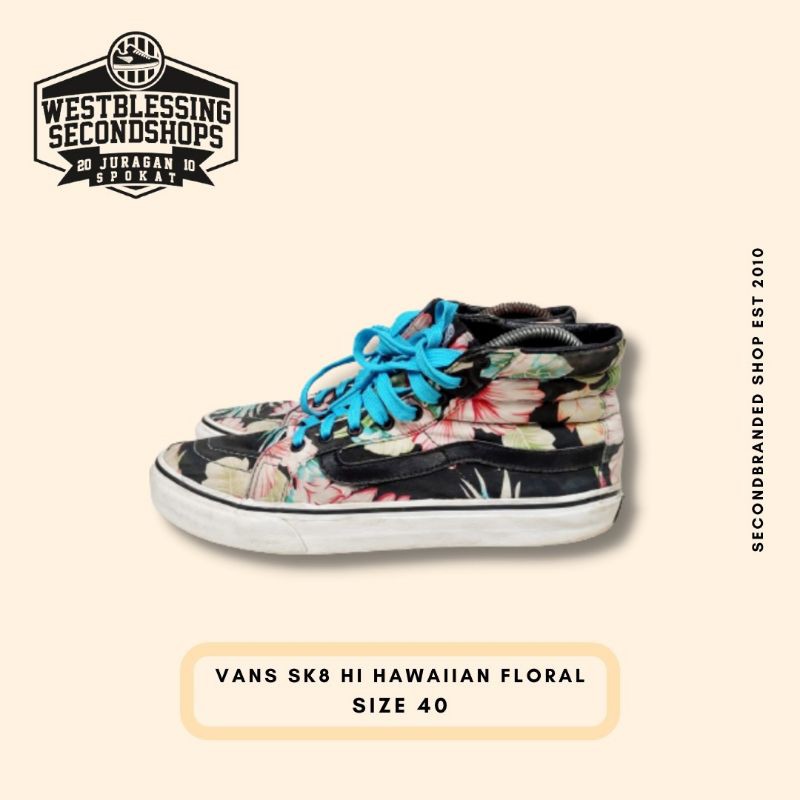 Vans sk8 hi hawaiian floral sales