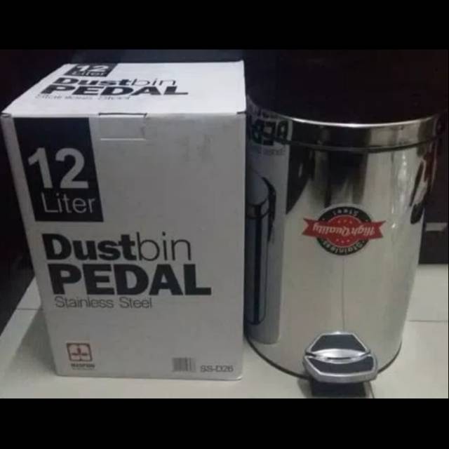 Jual Tempat Sampah Pedal Stainless Liter Shopee Indonesia