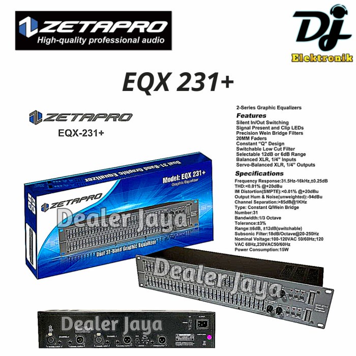 Jual Equalizer Zetapro EQX 231+ / EQX231 + / EQX 231 + Shopee Indonesia