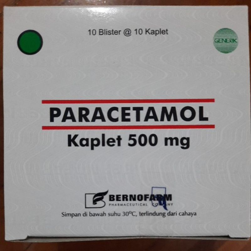 Jual PARACETAMOL 500 MG BERNOFARM PERBOX | Shopee Indonesia