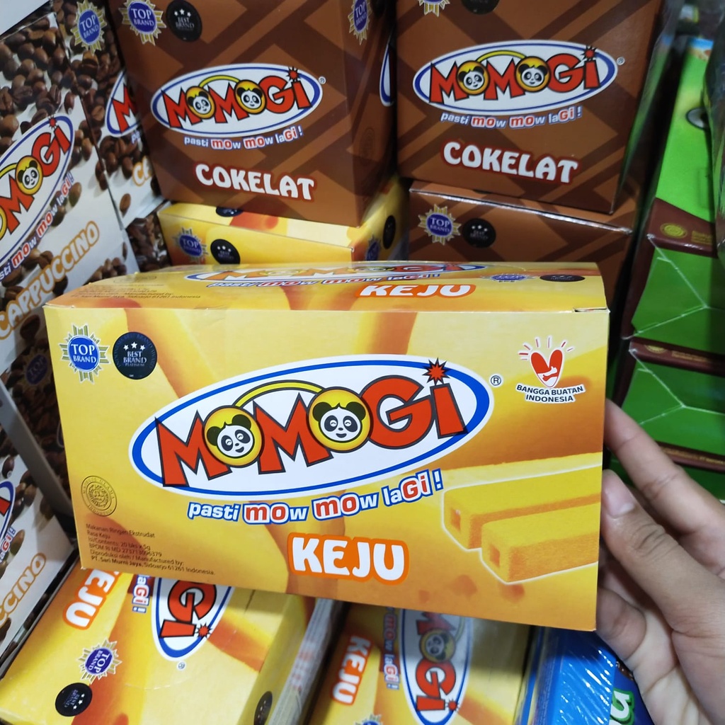 Jual Olivoliv Snack Momogi Stick Coklat Keju Box (Isi 20 Pcs @ 5 Gr ...