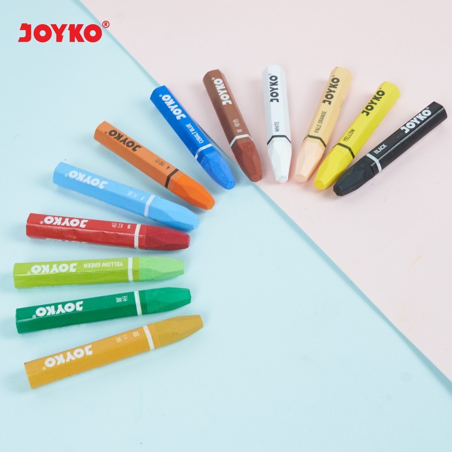 Jual Crayon Krayon Minyak Oil Pastel Joyko OP isi 12, 18 ,24 dan isi 48