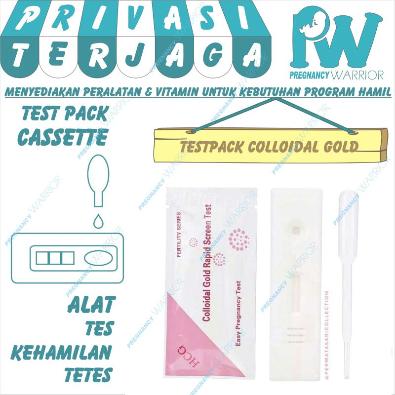 Jual testpack / test pack / tespek / tes kehamilan cassette COLLOIDAL ...