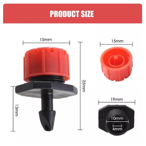Jual SPRINKLER VORTEX ADJUSTABLE DRIPPER MICRO DRIP 8 ARAH TAMAN POT ...