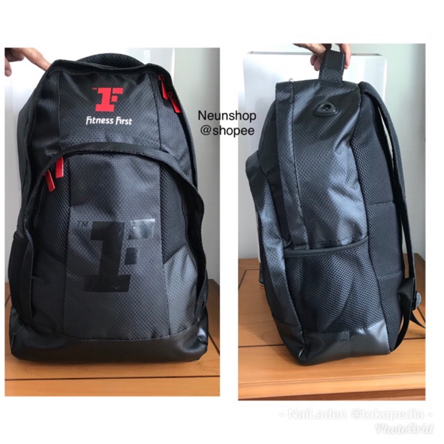 Fitness First Backpack and Tumbler Tas Ransel dan Botol Minum Olahraga Gym