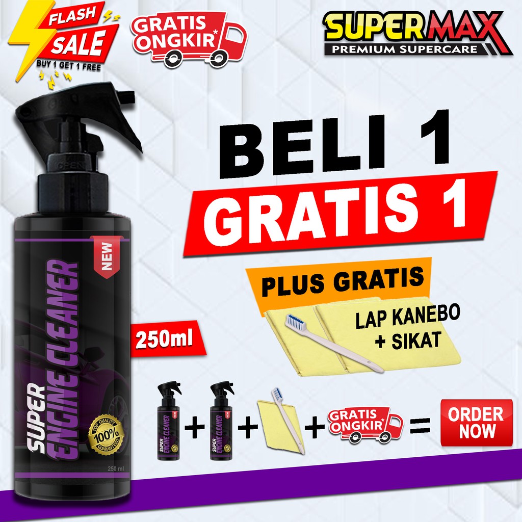 Jual FLASH SALE !! [ BELI 1 GRATIS 1 ] SUPER ENGINE CLEANER 250ML ...