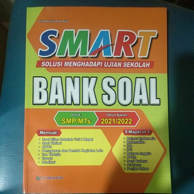 Jual Buku Smart Bank Soal / Buku Ujian Sekolah SMP/MTs CV. ARYA DUTA ...