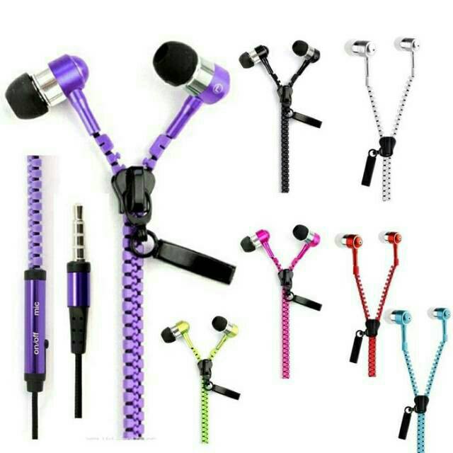 Jual G636 HEADSET ZIPPER ZR54 / HANDSFREE RESLETING EARPHONE ZIPER ...