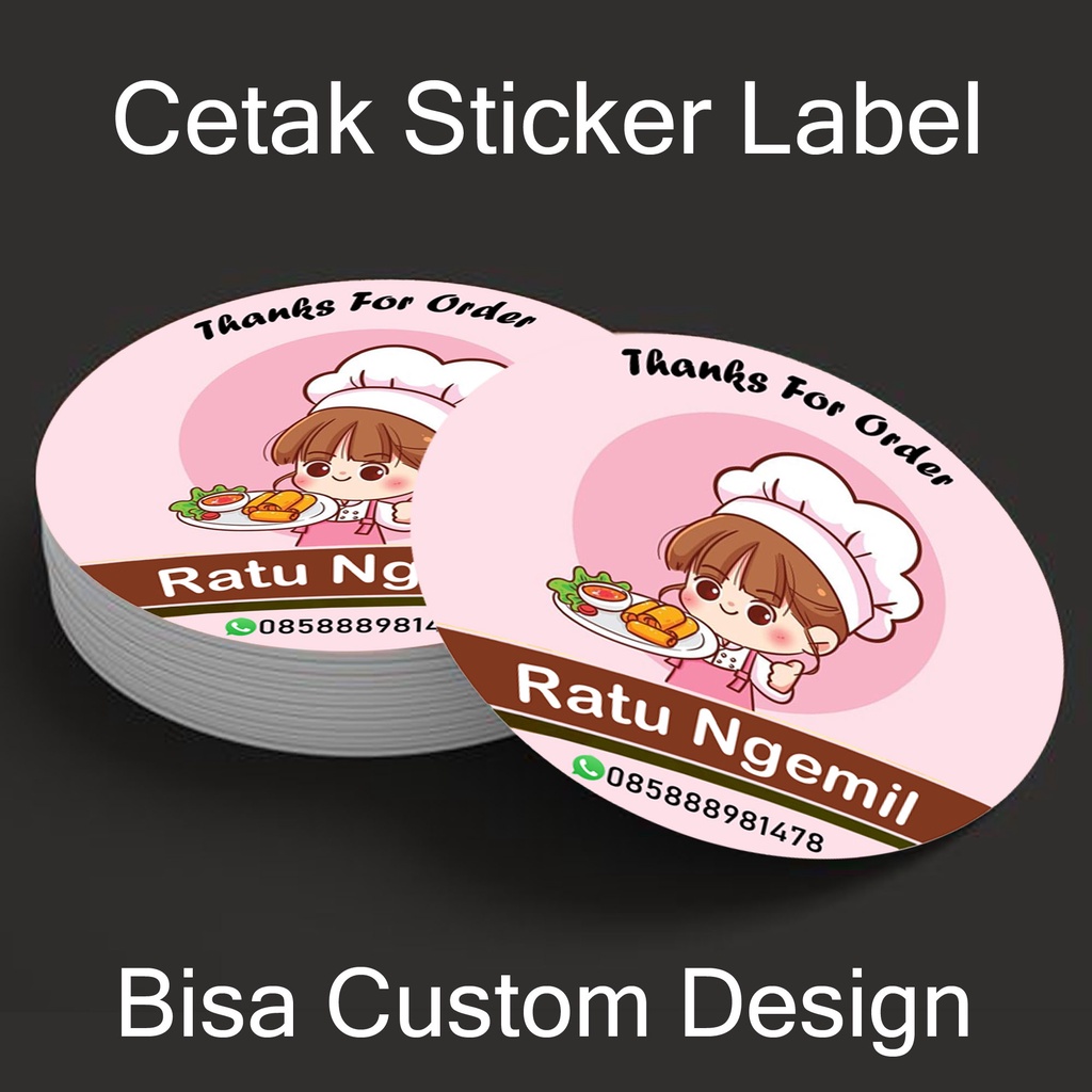 Jual (AP11) CETAK STIKER LABEL BAHAN CHROMO - CETAK STICKER LOGO ...