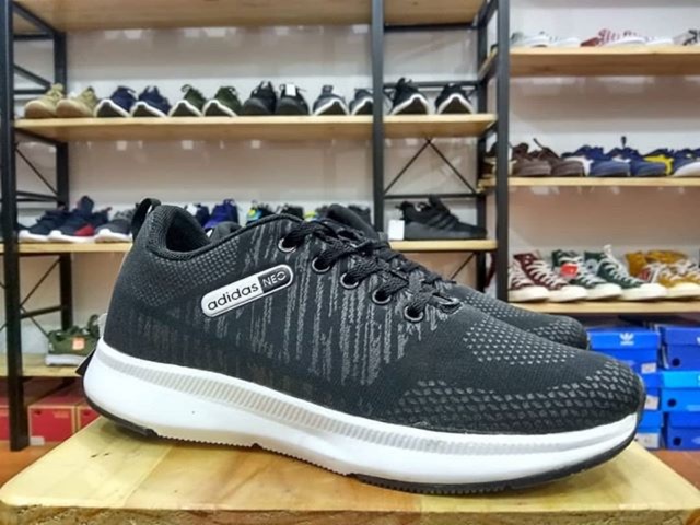 adidas neo black white