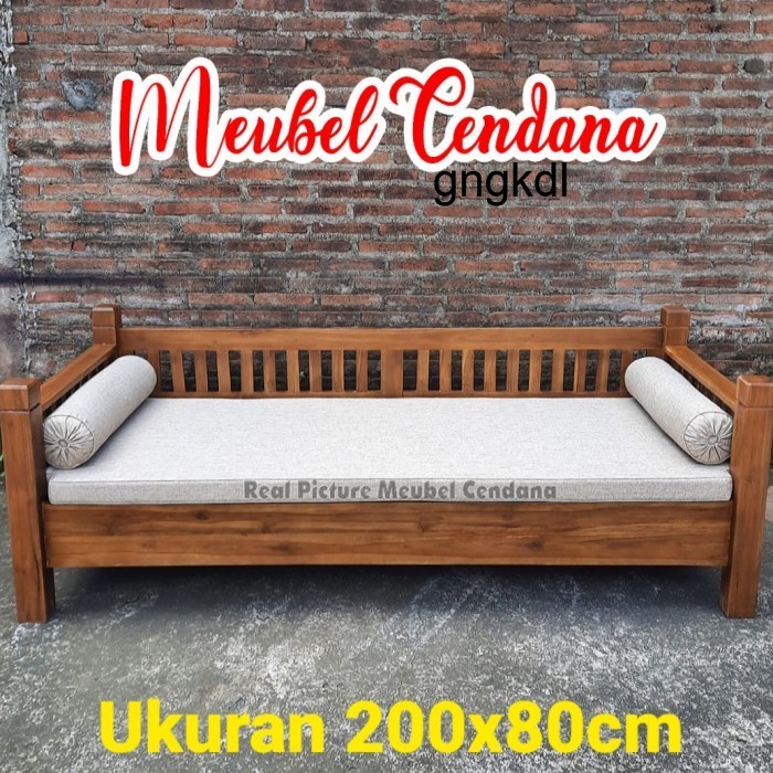 Jual Kursi Bangku Sofa Bale Bale Minimalis Asli Kayu Jati Kursi Teras