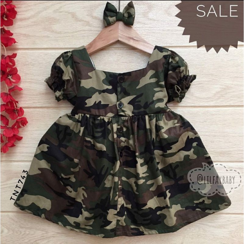 Army dress outlet for baby girl