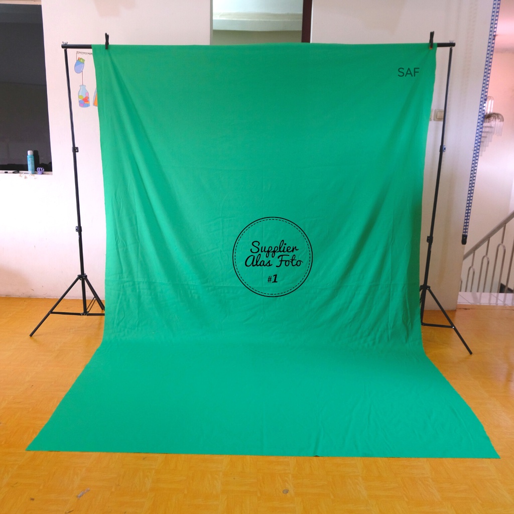 Jual SAF Backdrop studio fotografi / kain background photo studio green ...