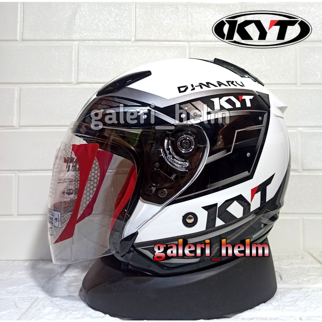 Jual Helm kyt dj maru 9 putih abu Shopee Indonesia