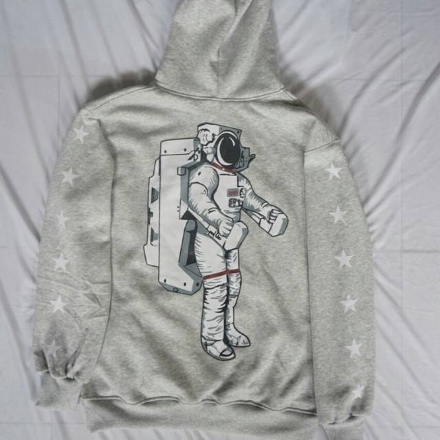 H M Hoodie NASA USA Astronaut Grey