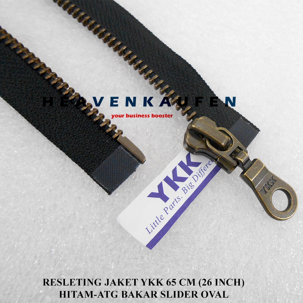 Jual Resleting Zipper Jaket Ykk Gigi Besi Cm Inch Hitam Atg