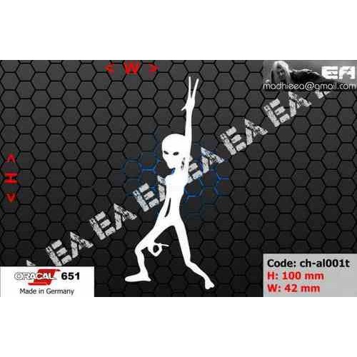 Jual ea cutting sticker / decal Code: ch-al001t ( alien ) | Shopee ...