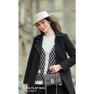 Jual Alma Flap bag small Sun Buttonscarves black