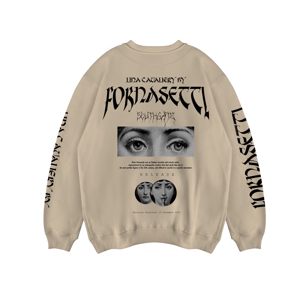 Jual Southgate FORNASETTI CREWNECK CREAM Shopee Indonesia