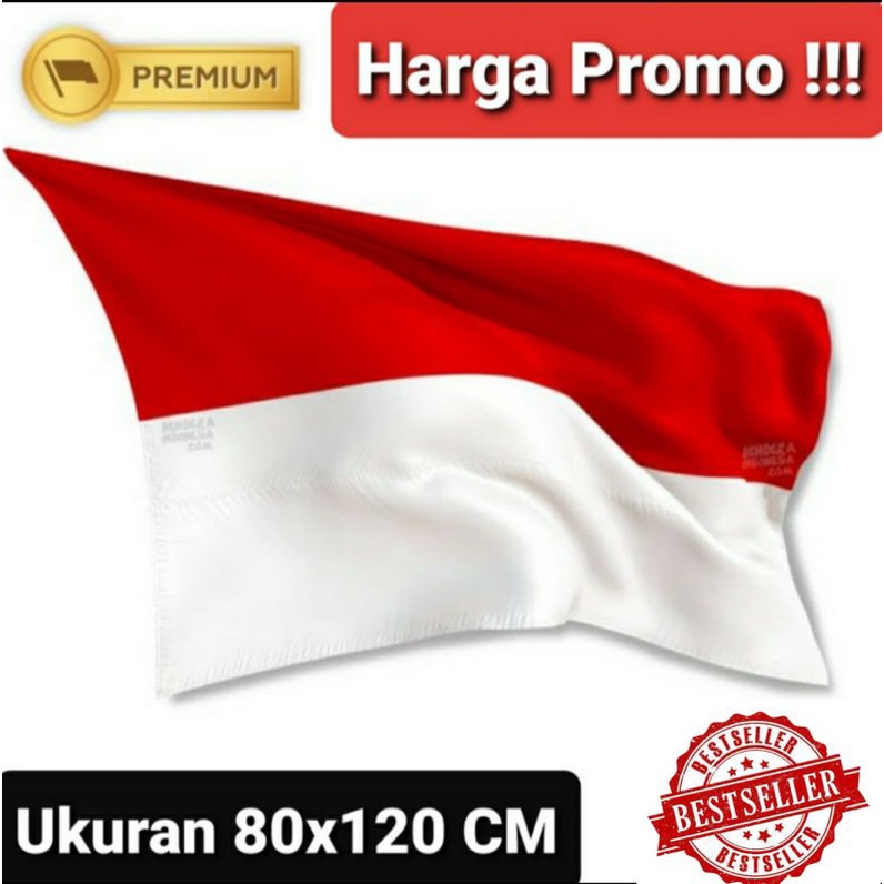 Jual Bendera Merah Putih Ukuran 80x120 Cm Cocok Buat Depan Rumah Kantor Atau Pawai Bahan Kain