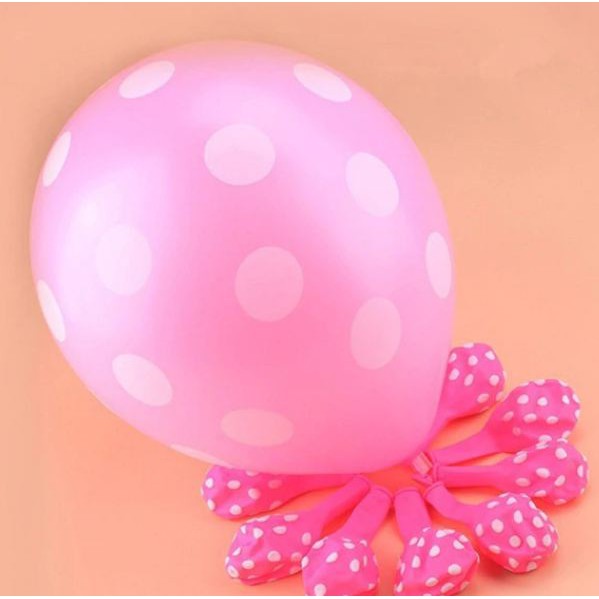 Jual Balon Latex Polkadot Inch Ballons Karet Polka Balon Latex