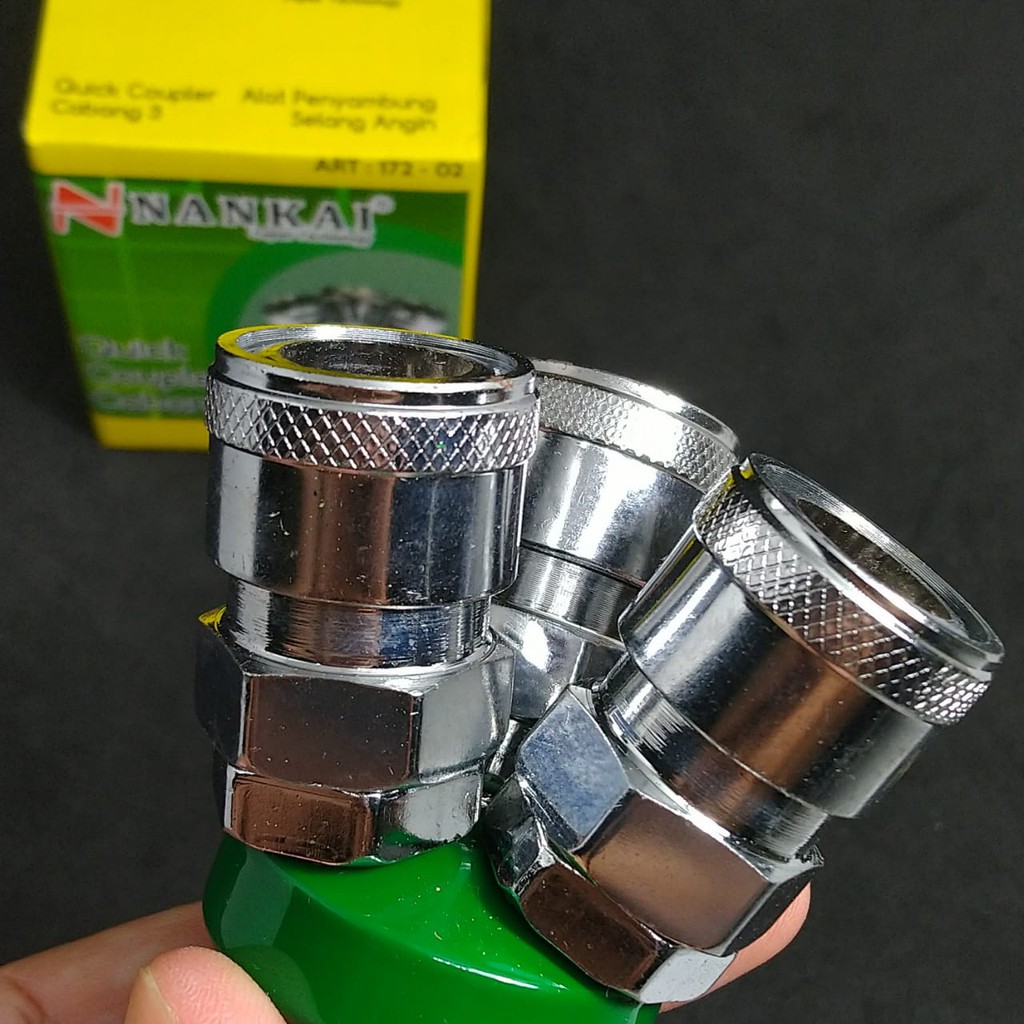 Jual QUICK COUPLER KOMPRESOR CABANG 3 SM 20 CUK KOPLER KOPLING LUBANG 3 ...
