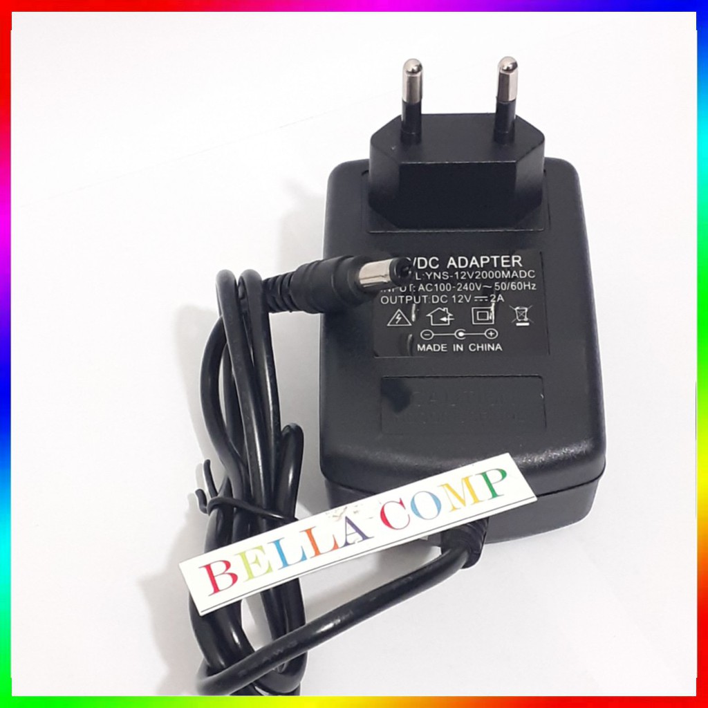 Jual ADAPTOR 12V 2A 24W POWER SUPPLY FOR ARDUINO CCTV ADAFTOR 5.5/2.1MM ...