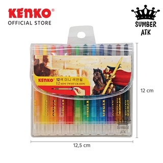 Pentel Kururira Twist Crayon - 8 Color Set