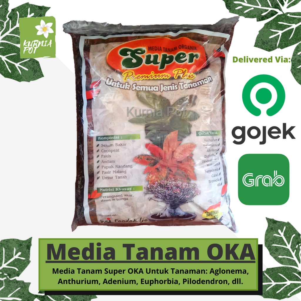 Media Tanam OKA Organik Super Tanaman Hias Aglaonema Adenium Bonsai