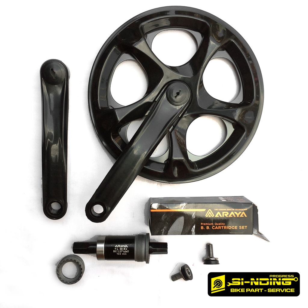 Jual Gear Sepeda Crank Set 52T 48T Exotic BB Araya 113 118 122 | Shopee ...