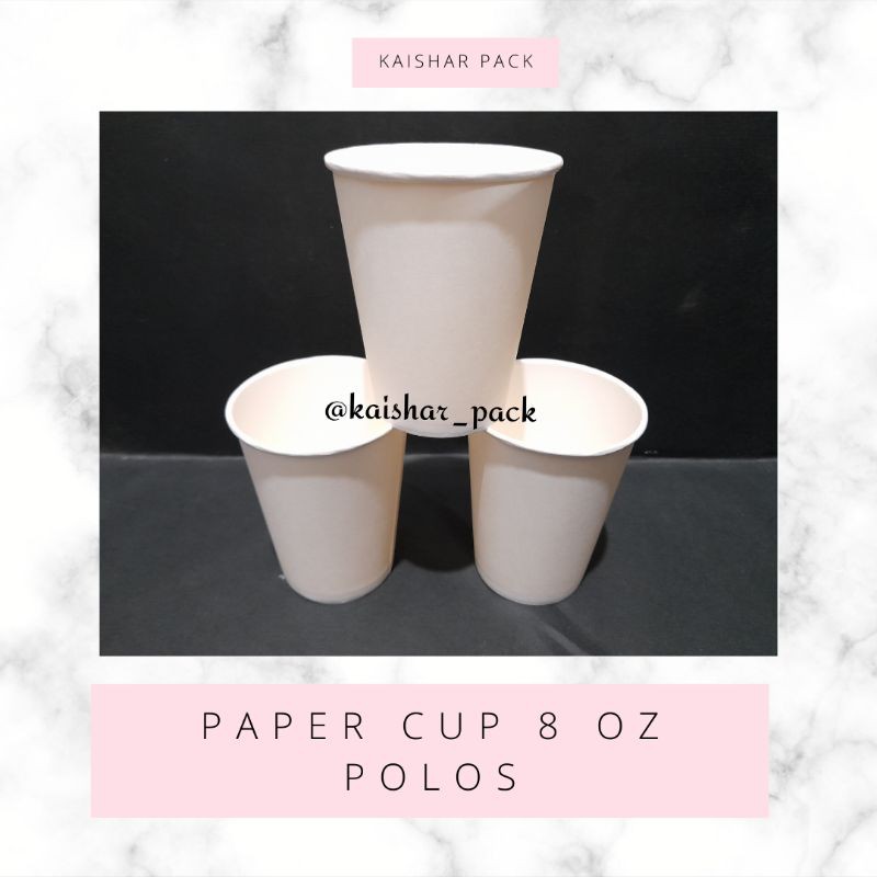 Jual Paper Cup 8oz dan tutupnya dan sedotan(dijual terpisah) | Shopee ...
