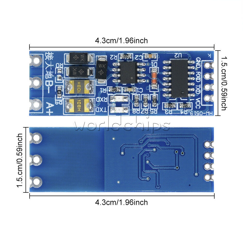 Jual Modul Converter Serial TTL to RS485 Module RX TX 485 to Serial ...