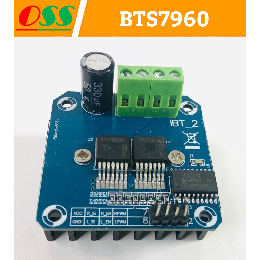 Jual Bts7960 High Current Motor Driver H Bridge Module For Arduino Bts 7960 Shopee Indonesia 6982