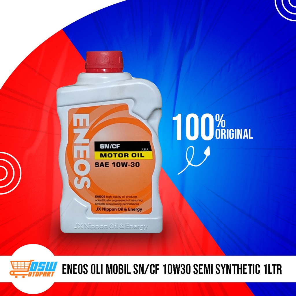 Jual ENEOS Oli Mobil SN/CF 10W30 SEMI SYNTHETIC (1LTR) Shopee Indonesia