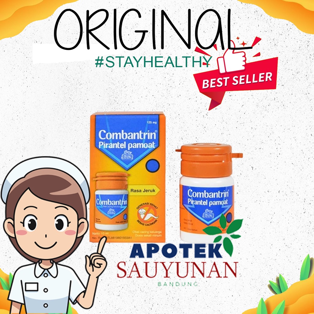 Jual COMBANTRIN SIRUP RASA JERUK 10 ML | Shopee Indonesia