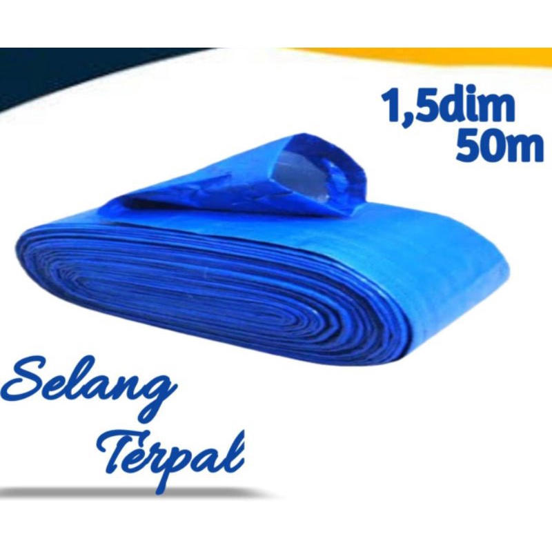 Selang terpal plastik 1,5Dim/ Selang kacang / selang jagung / selang terpal 1,5inci / selang pompa / selang diesel / selang pengairan/ selang irigasi/ selang air sawah / selang diesel / selang pertanian/ selang drip irigasi