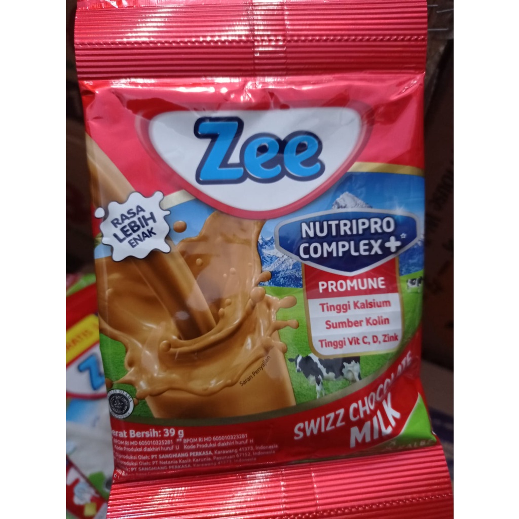 Jual Susu Zee renceng isi 10 sachet | Shopee Indonesia