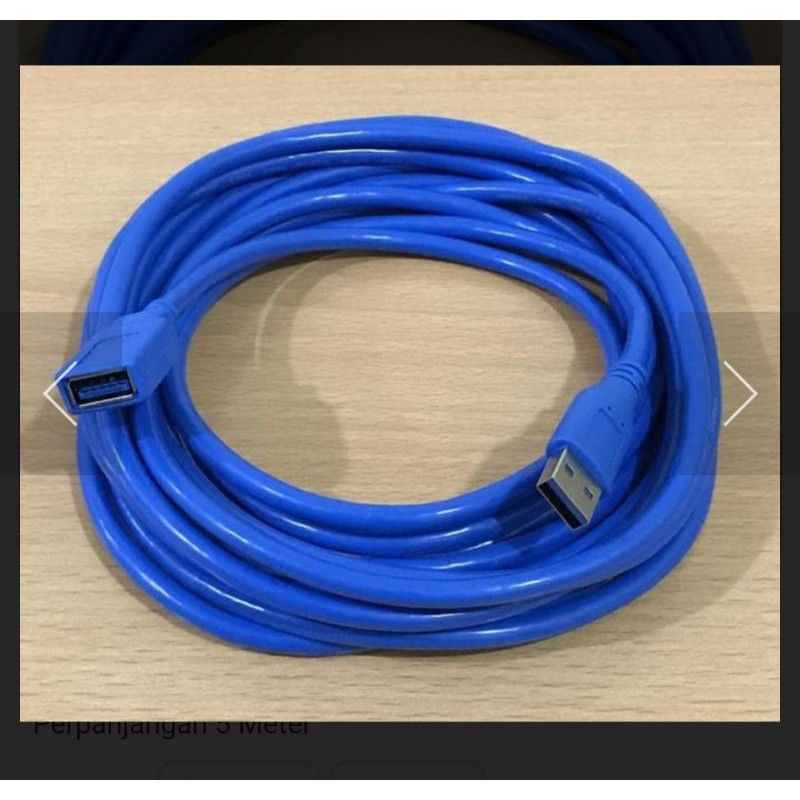 Jual Kabel Extension Usb 3 0 Male Female 5m Kabel Perpanjangan 5 Meter Shopee Indonesia